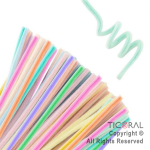 LIMPIA PIPAS MULTICOLOR 30 CM X 100 UNIDADES